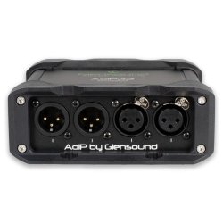 Glensound AoIP-22 MKII Dante/AES67 2-Channel Bi-Directional Audio Interface