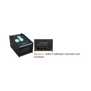 Glensound Spark 2 Compact single user desktop commentary with 2 talkbacks