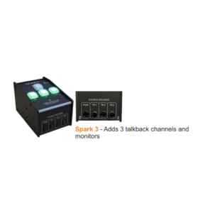 Glensound Spark 3 Compact single user desktop commentary with 3 talkbacks