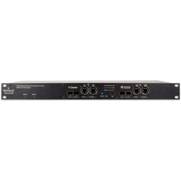 Glensound  VITTORIA 64/DR 64 x 64 channels Dante - Ravenna network audio bridge