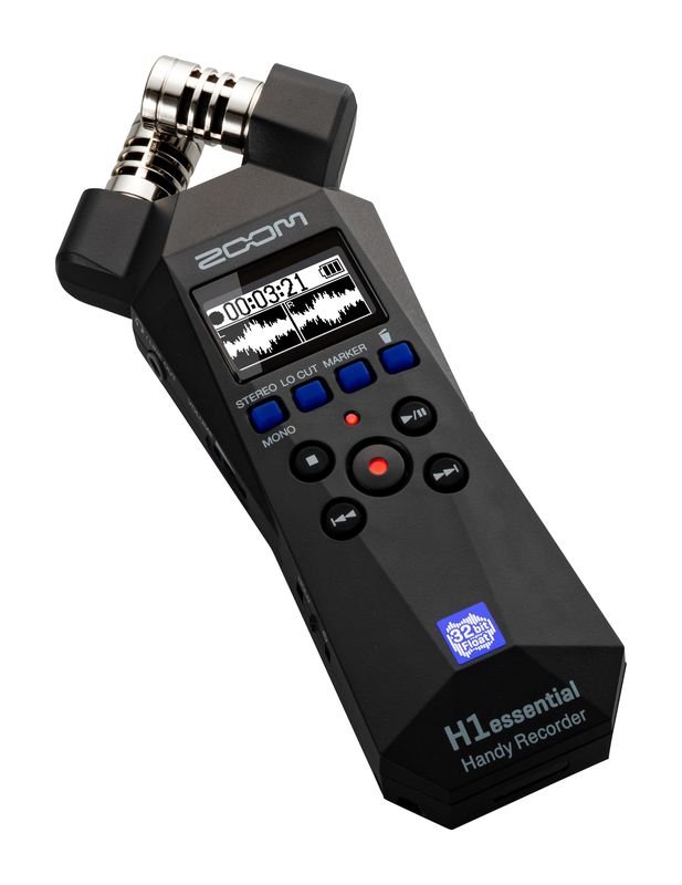 Zoom H1essential Handy Recorder with 120 dB SPL 90º XY Mics and 32-bit ...