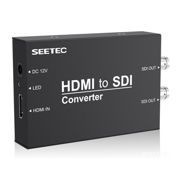 Seetec HTS 1 x HDMI in to 2 x SDI out converter, 1xPSU + battery plate