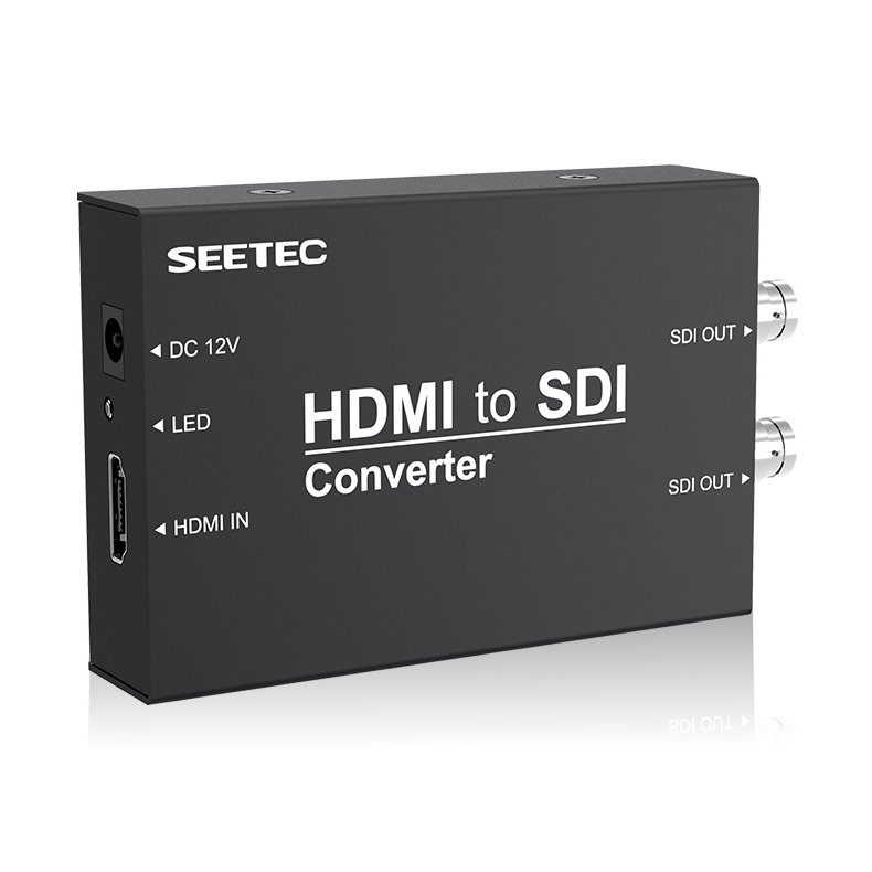 Seetec HTS 1 x HDMI in to 2 x SDI out converter, 1xPSU + battery plate