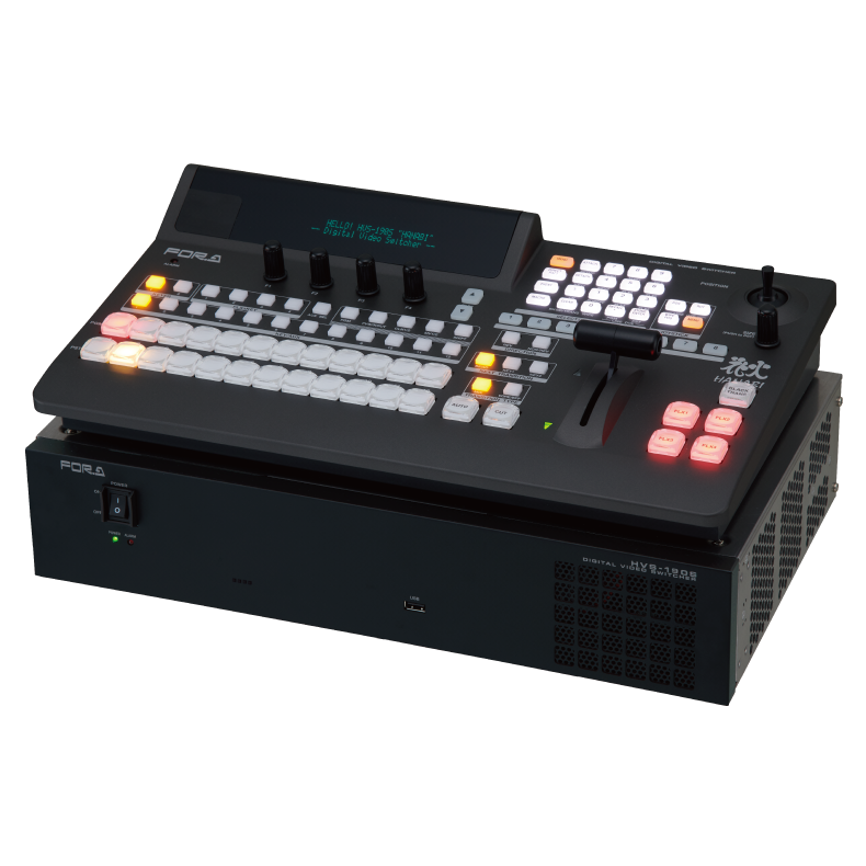For-A HVS-190OU Control Panel w/redundant PSU, Twelve Aux buttons, 4 FLEXaKEYs, LINE DVE PGM/PST