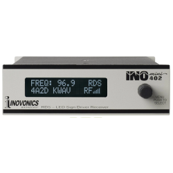 Inovonics 402-00 INOmini LED Sign Driver, 64MHz  108MHz | RDS presence,  PI Code, RT, PS Display