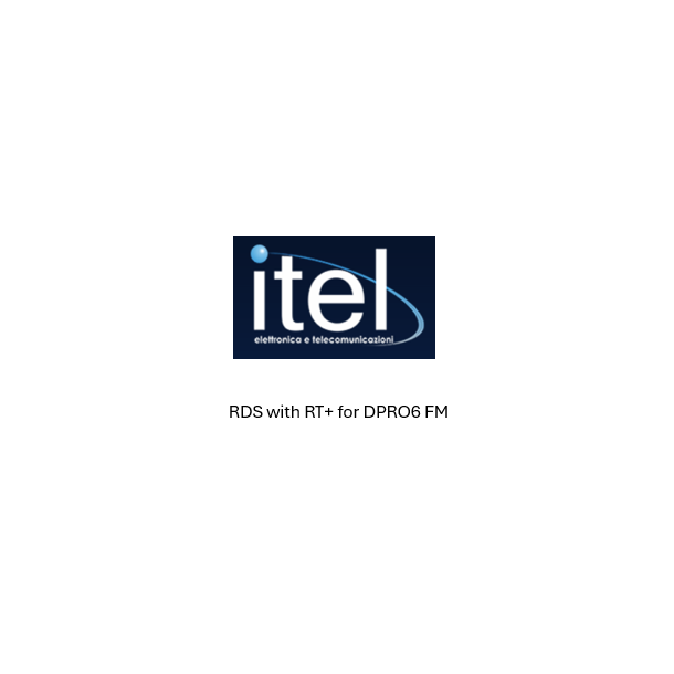 Itel RDS with RT+ for DPRO6 FM broadcast audio processor 