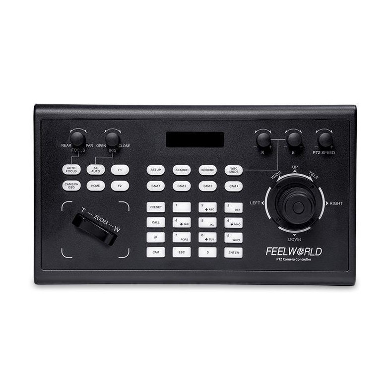 Feelworld KBC10 PTZ Camera Controller with Joystick and Keyboard Control PoE Supported