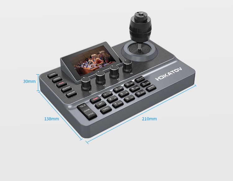 Kato Vision KT-KC10N (NDI) - Multi-function PTZ camera control keyboard ...