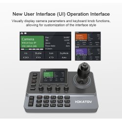 Kato Vision KT-KC10N (NDI) - Multi-function PTZ camera control keyboard