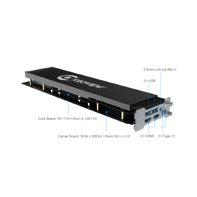 Kiloview FXC-A8600 Compute Card, high-performance computing module AMDs industrial-grade processor