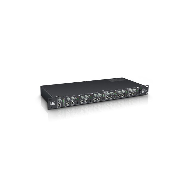 LD Systems HPA 6 Headphone Amplifier 6-channel 19 inch