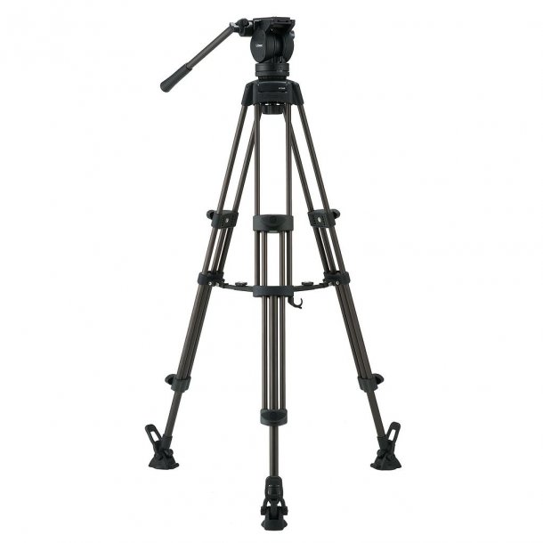 Libec LX5 M video tripod with fluid head and mid-level spreader