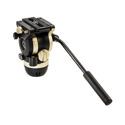 Libec NH30 Dual-Videostativkopf f�r 75mm Halbschale / Flat Base und Schwenkarm, Traglast 10kg