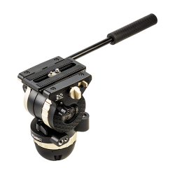 Libec NH30 Dual-Videostativkopf f�r 75mm Halbschale / Flat Base und Schwenkarm, Traglast 10kg