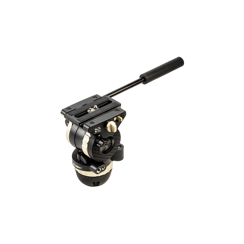 Libec NH30 Dual-Videostativkopf f�r 75mm Halbschale / Flat Base und Schwenkarm, Traglast 10kg