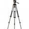 Libec NX-100C Lightweight tripod system consisting of head, tripod, floor spreader and case