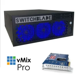 vMix Switchblade LPU4 4U production switcher w/ vMix Pro, up to 8 channels 3G-SDI input/output