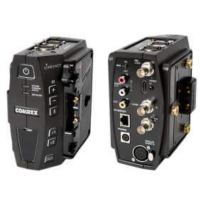 Comrex LiveShot Portable - portable IP video codec for live wireless newsgathering, with V-mount 