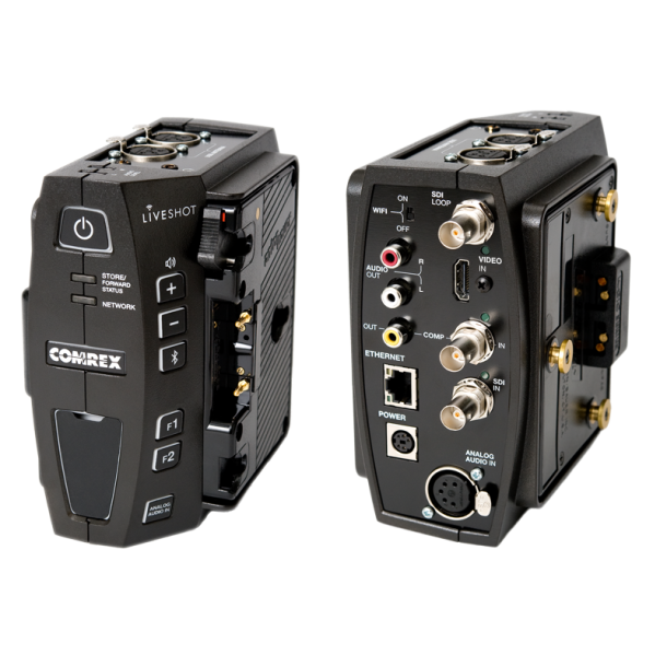 Comrex LiveShot Portable - portable IP video codec for live wireless newsgathering, with V-mount 