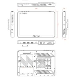 Feelworld LUT11S 10.12"Ultra High Bright Touch Screen DSLR Camera Field Monitor with 3G-SDI 4K HDMI 