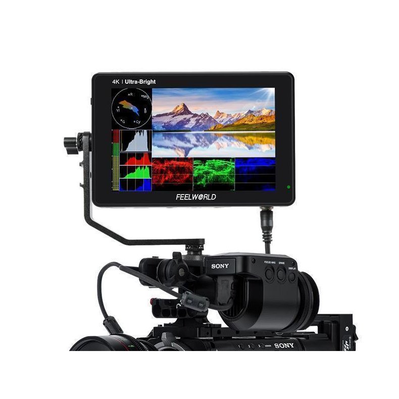 Feelworld LUT7S  7" 3D LUT Touch Screen DSLR Camera Field Monitor with Waveform 3G-SDI 4K HDMI IPS