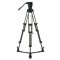 Libec LX5 video tripod with fluid head and ground spreader