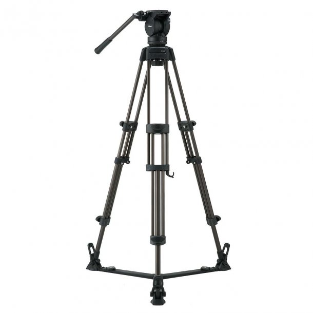 Libec LX5 video tripod with fluid head and ground spreader