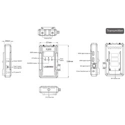 Laizeske W1000S 1000FT Dual HDMI + SDI Wireless Video Transmission System