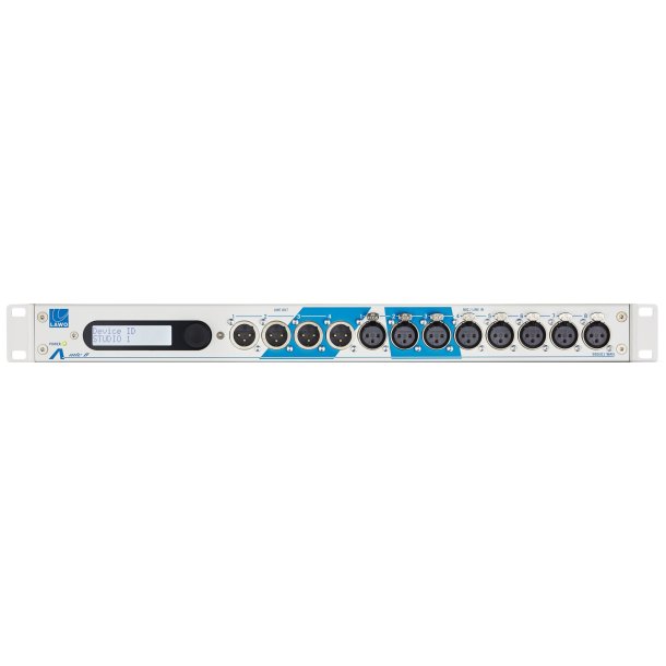 Lawo A__mic8, ST2022-7, Class C audio card 8 MIC/LINE IN XLR, 4 LINE OUT XLR, 2 RJ45, 8 GPIO, WCKL 