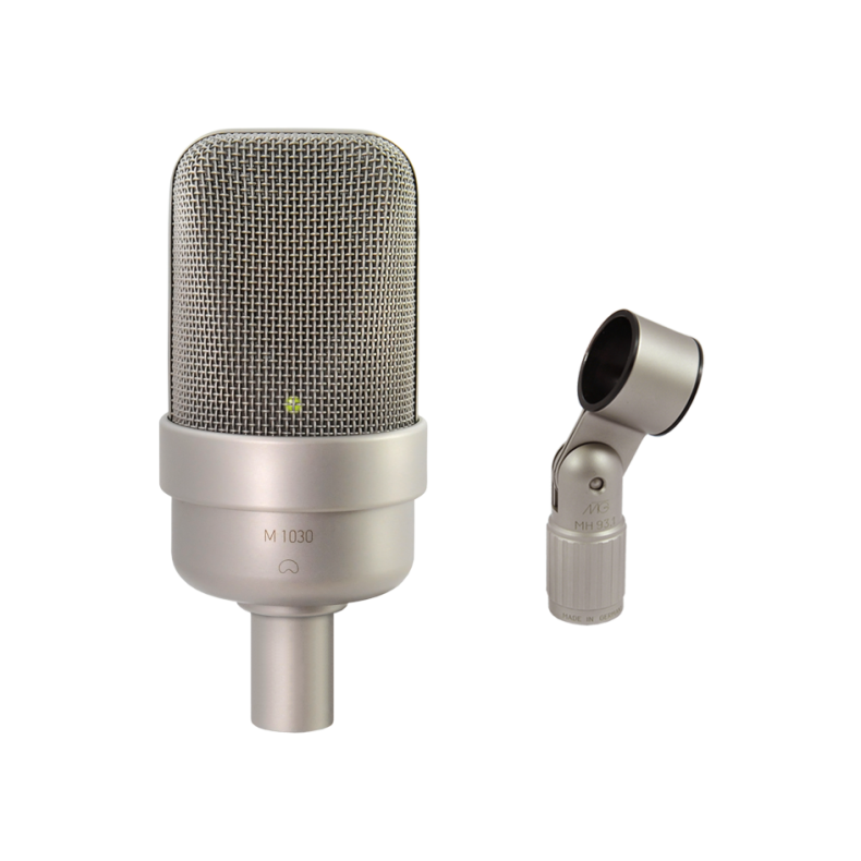 Microtech Gefell M 1030 Studio Condenser Microphone Satin Nickel with MH93.1