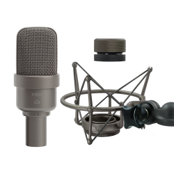 Microtech Gefell M 930 Microphone with shockmount and adapter, satin nickel