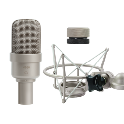 Microtech Gefell M 930 Microphone with shockmount and adapter, satin nickel