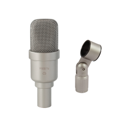 Microtech Gefell Kodensatormikrofon M 930 Ts Nicke matt mit Mikrofonhalter
