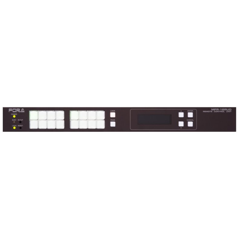 For-A MFR-16RUD 16 Button Router Control Panel with built-in display