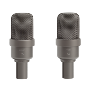 Microtech Gefell M930 Matched pair of condenser microphones -Stereo, dark bronze, with KS25