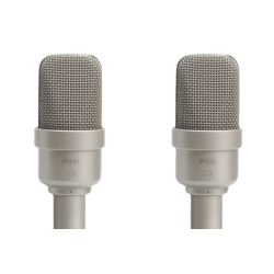 Microtech Gefell M930 Matched pair of condenser microphones -Stereo, satin nickel, with KS25