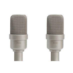 Microtech Gefell M930 Matched pair of condenser microphones -Stereo, satin nickel, with KS25