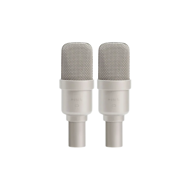 Microtech Gefell M930Ts Matched pair of condenser microphones -Stereo, satin nickel, with KS25