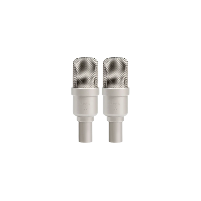 Microtech Gefell M930Ts Matched pair of condenser microphones -Stereo, satin nickel, with KS25