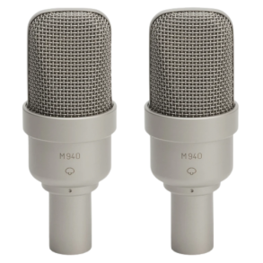 Microtech Gefell M940 Matched pair of condenser microphones -Stereo, satin nickel, with KS25