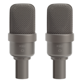 Microtech Gefell M950 Matched pair of condenser microphones -Stereo, dark bronze, with KS25