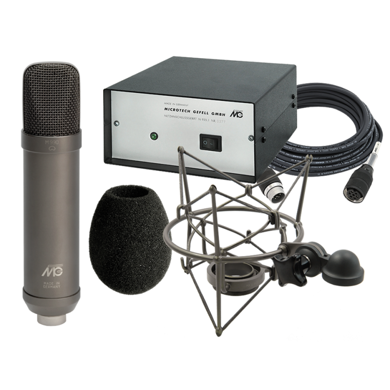 Microtech Gefell M990 Tube condenser microphone, dark bronze (M930 capsule)