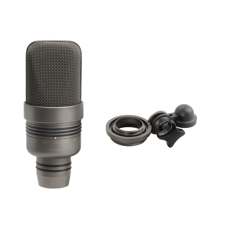 Microtech Gefell UM930 Studio condenser microphone, dark bronze, with MH80