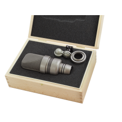 Microtech Gefell UM930 Studio condenser microphone, satin nickel, with MH80