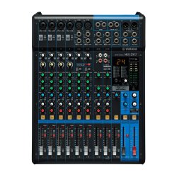 Yamaha MG12XU 12-Channel Mixing Console: Max. 6 Mic / 12 Line Inputs. Digital Effects.