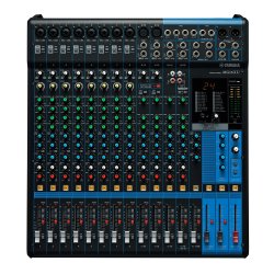 Yamaha MG16XU 16-Channel Mixing Console: Max. 10 Mic / 16 Line Inputs. Digital Effects.