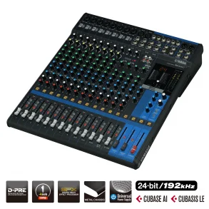 Yamaha MG16XU 16-Channel Mixing Console: Max. 10 Mic / 16 Line Inputs. Digital Effects.