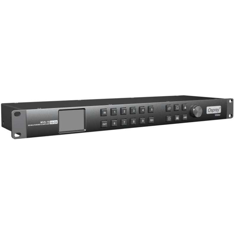 Osprey MVS016 - Matrix Switcher 3G SDI 16x16 / 16Ch MultiViewer Rackmount