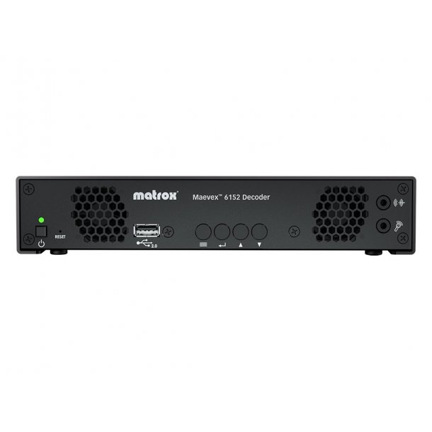 Matrox Maevex 6122 Dual 4K Encoder, H.264, 4K-Live-MPEG2-TS, RTSP & SRT Streams.
