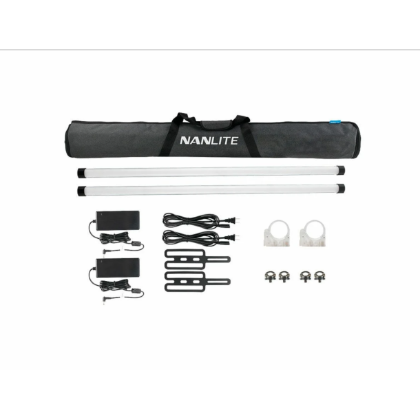 Nanlite Pavotube II 30X - 2 Light kit-T12 - DMX, BT, 2.4G-Compatible Color Temperature: 2700-12,000K CRI/TLCI: 98/95, Dimmable